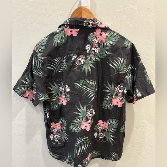 Disney x Neff Short Sleeve Button Up Mens Mickey Tropical Floral Large - Picture 2 of 6